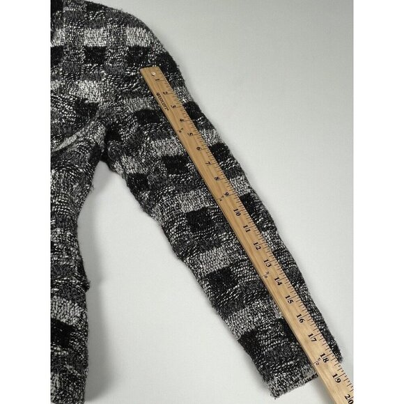 VTG ALBERTO MAKALI Womens SIZE 6 Black/White Tweed  JACKET Jewels Buttons *Flaw* - Picture 5 of 9